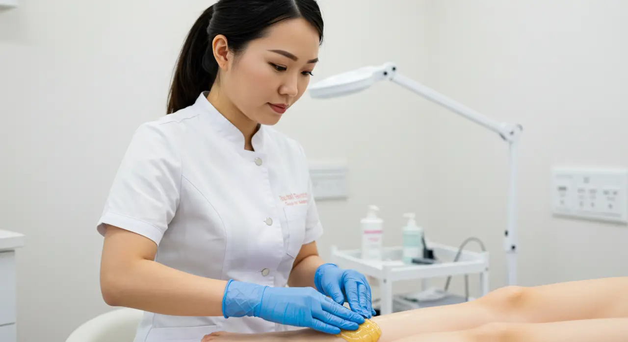 Leg Waxing Service for a Woman Leg Waxing Service for a Woman