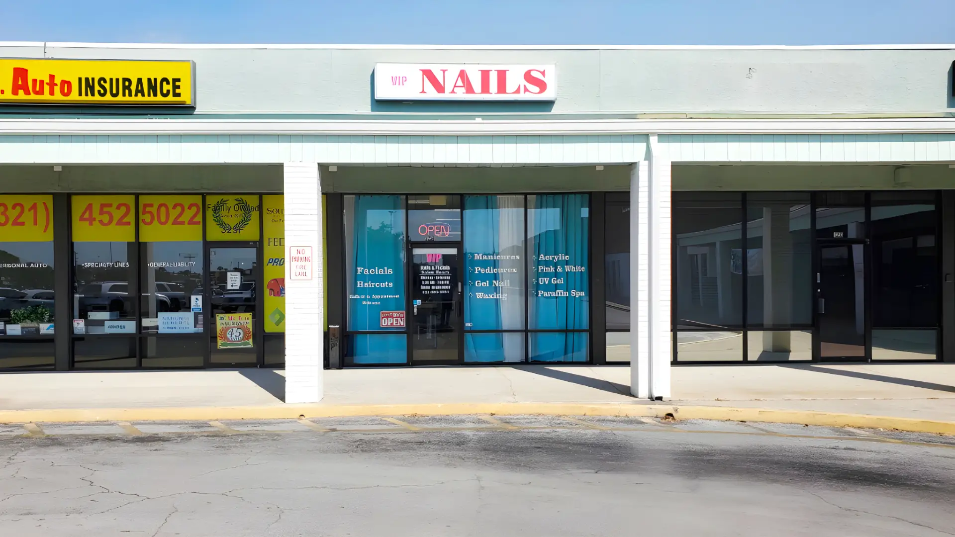 Storefront VIP Nails and Facials Storefront VIP Nails and Facials