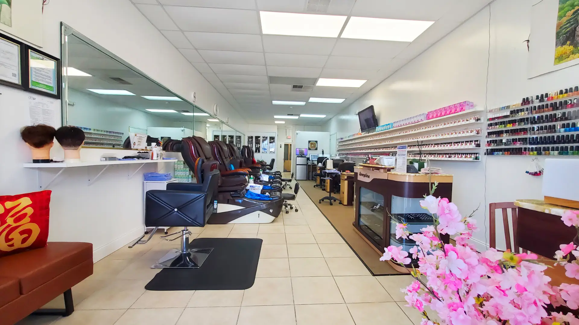 Nail Salon View from Front Nail Salon View from Front