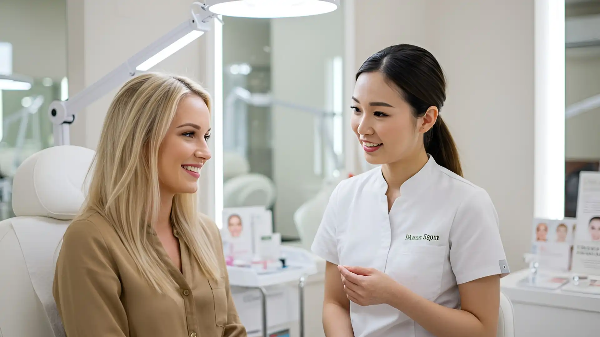 Discussing The Right Waxing Service With A Client