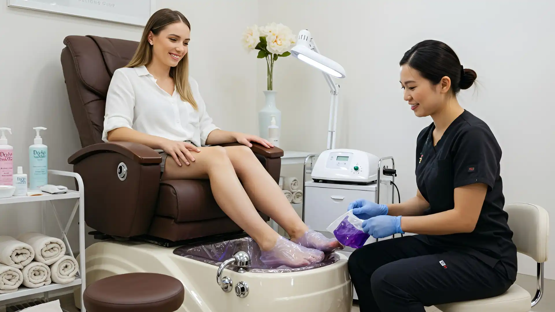 Paraffin Wax Pedicure For Dry Feet