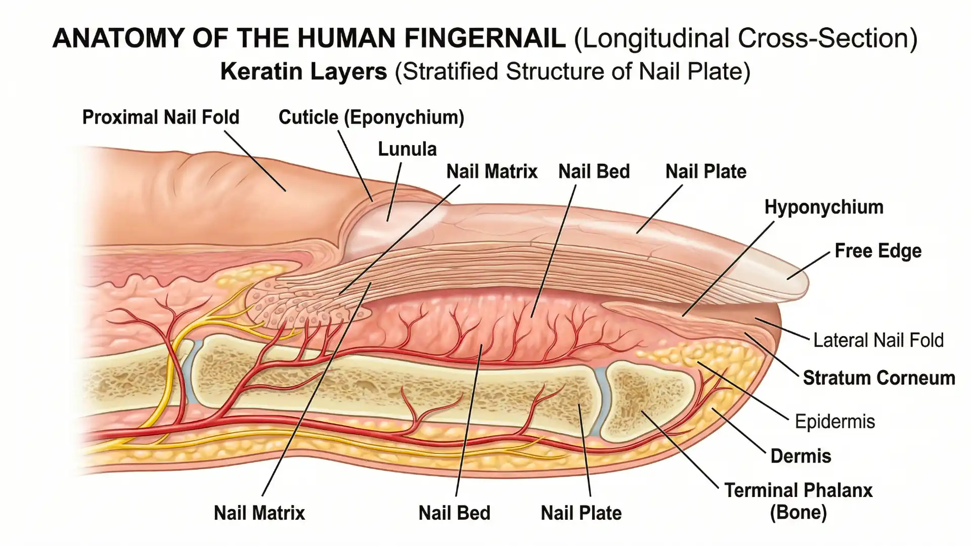 Close Up Diagram Of The Nails